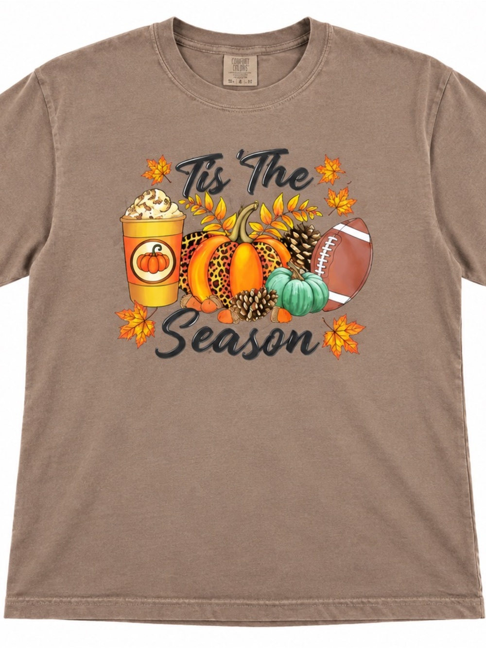 Tis The Season Brown Kids Tee